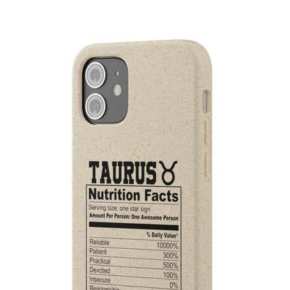 Taurus Ingredients Biodegradable Phone Case