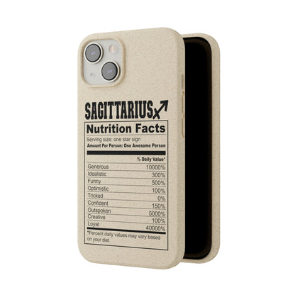 Sagittarius Ingredients Biodegradable Phone Case