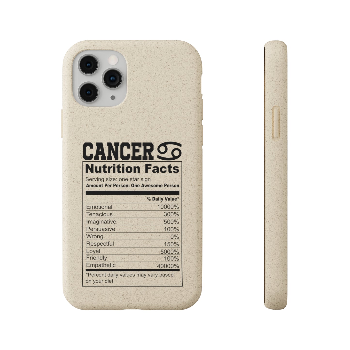 Zodiac Ingredients Biodegradable Phone Case