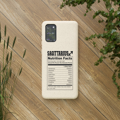 Sagittarius Ingredients Biodegradable Phone Case