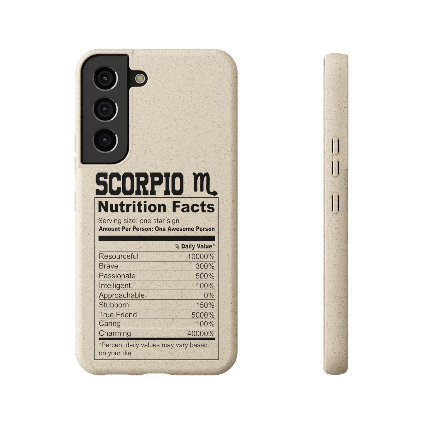 Zodiac Ingredients Biodegradable Phone Case