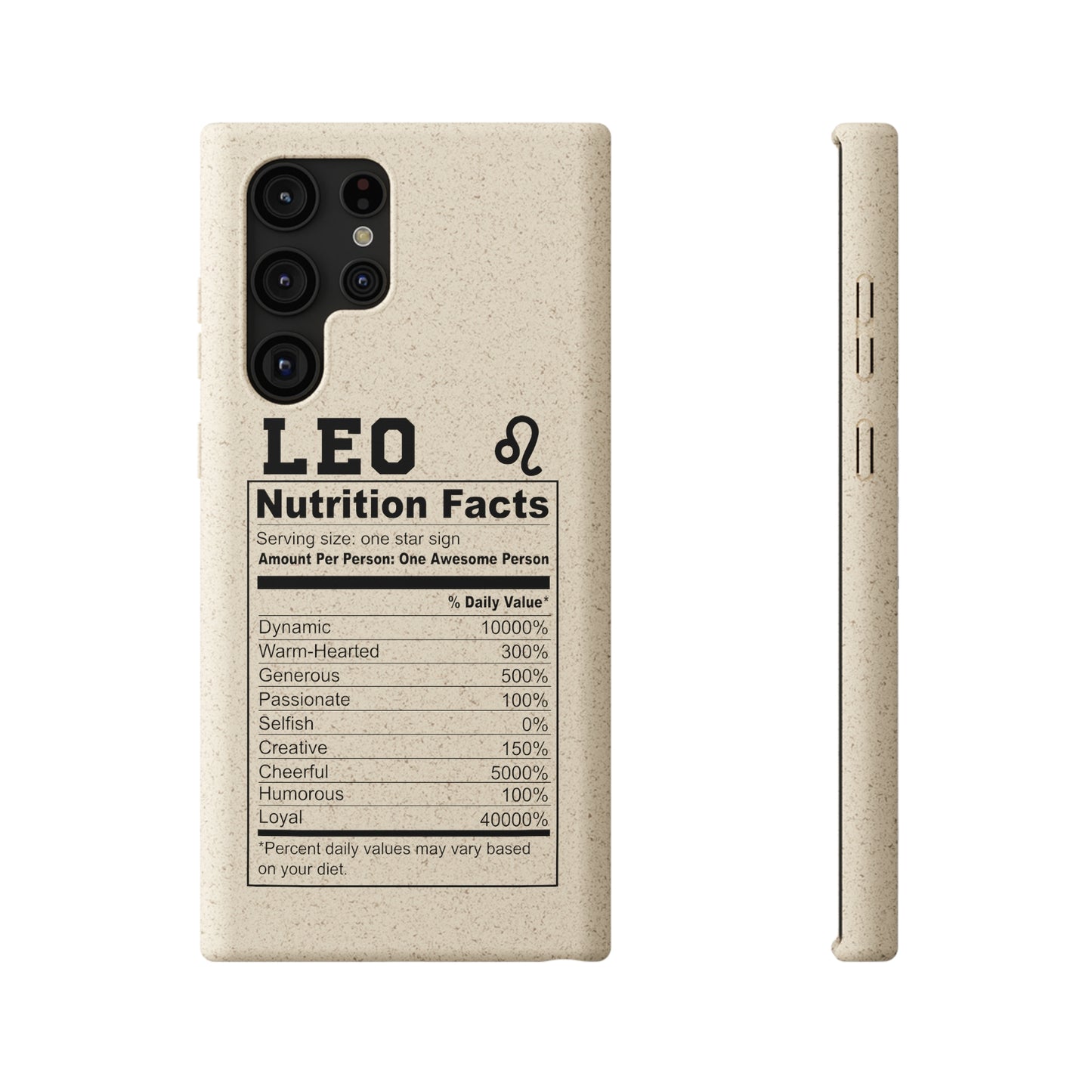 Zodiac Ingredients Biodegradable Phone Case