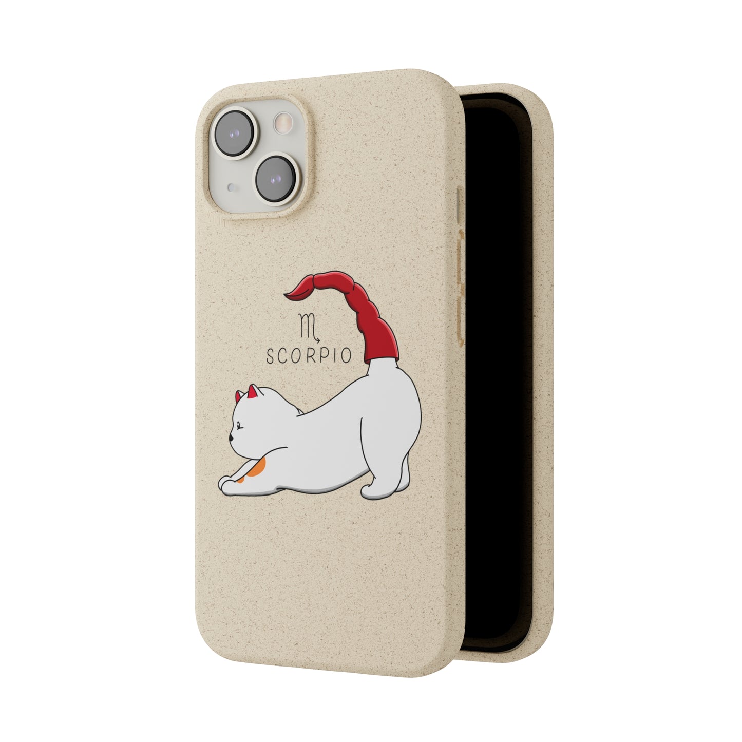 Scorpio Cat Zodiac Design - Biodegradable Phone Cases