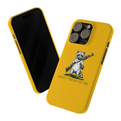 Racoon Freedom Design Slim Phone Case