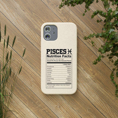 Pisces Ingredients Biodegradable Phone Case