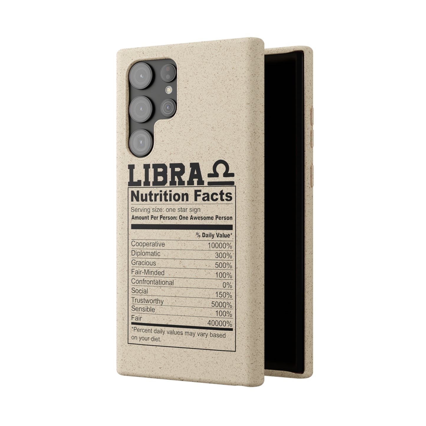 Libra Ingredients Biodegradable Phone Case