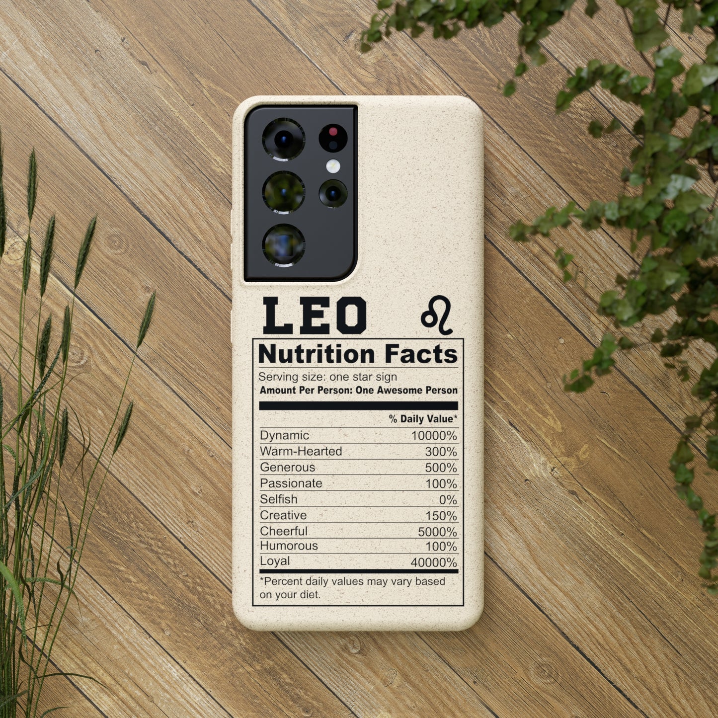 Zodiac Ingredients Biodegradable Phone Case