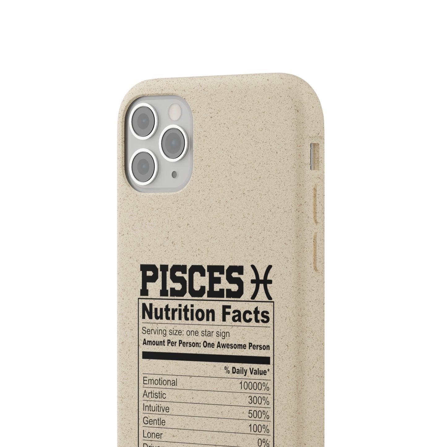 Pisces Ingredients Biodegradable Phone Case