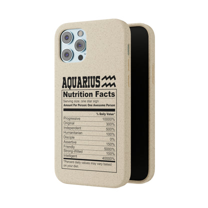 Aquarius Ingredients Biodegradable Phone Case