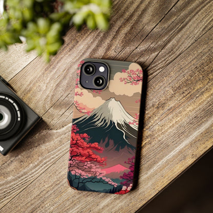 Japan Mountain V2! Slim iPhone Cases