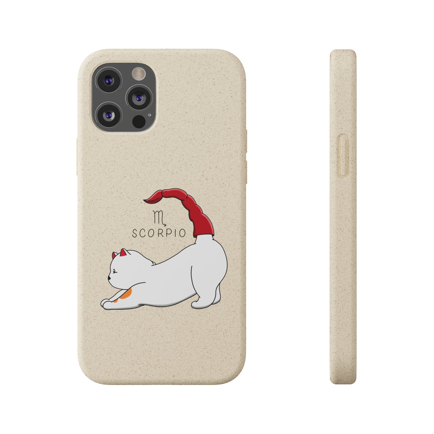 Scorpio Cat Zodiac Design - Biodegradable Phone Cases