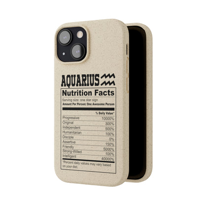 Aquarius Ingredients Biodegradable Phone Case