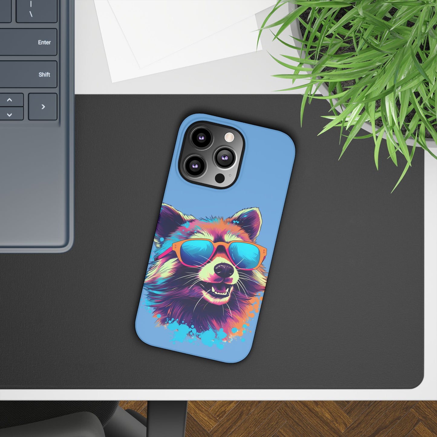 Lux Slim Cases -  " Cool Racoon"