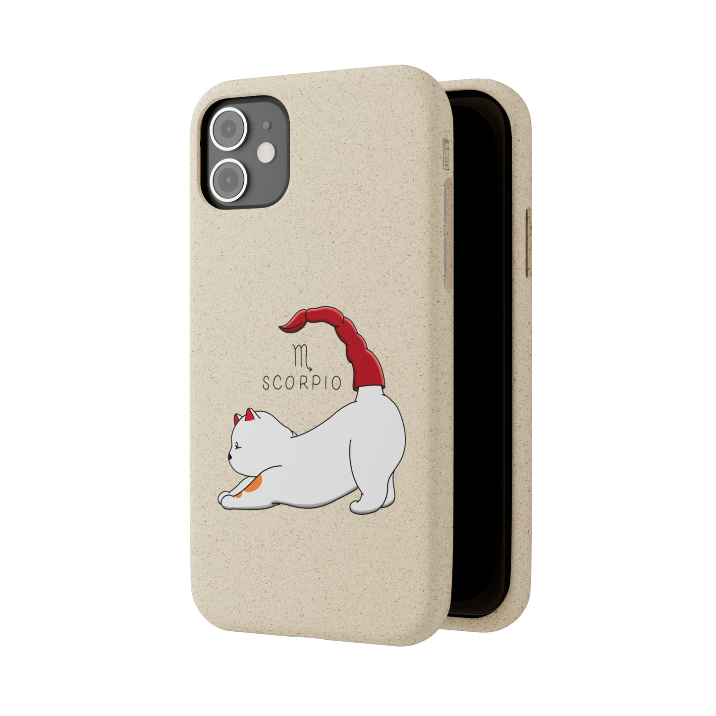 Scorpio Cat Zodiac Design - Biodegradable Phone Cases