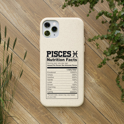 Pisces Ingredients Biodegradable Phone Case