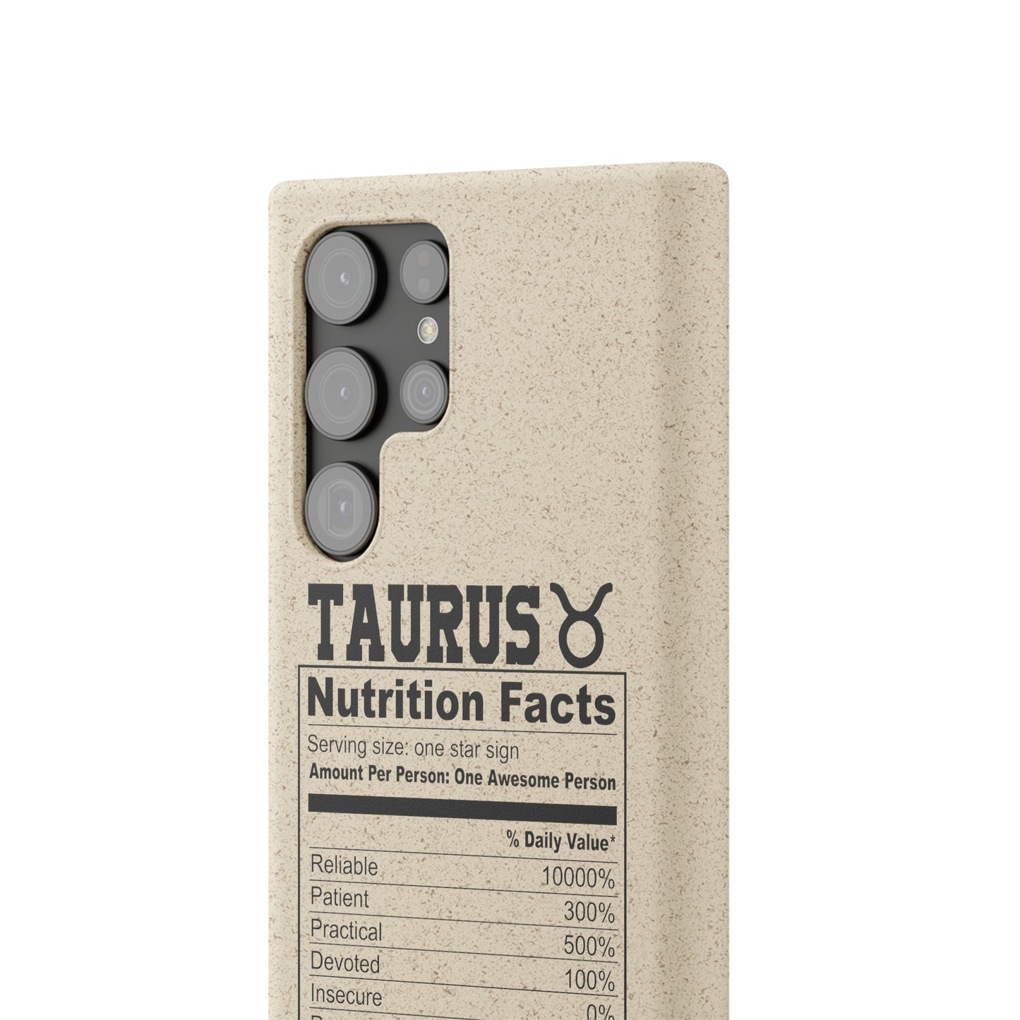 Taurus Ingredients Biodegradable Phone Case