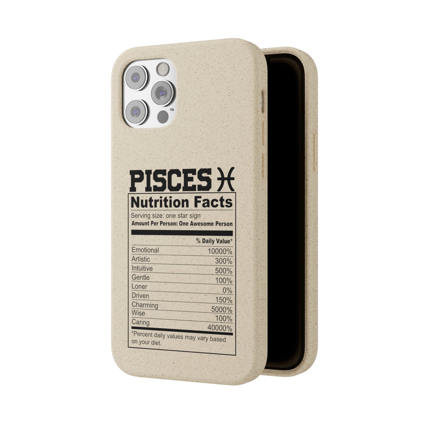 Pisces Ingredients Biodegradable Phone Case