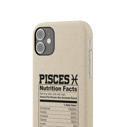 Pisces Ingredients Biodegradable Phone Case