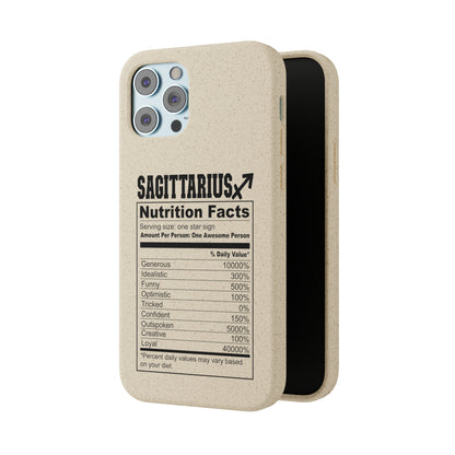 Sagittarius Ingredients Biodegradable Phone Case