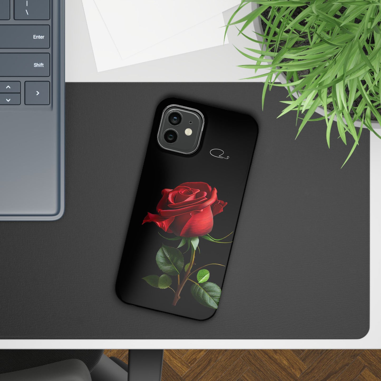 Lux Matte Slim Cases - Titled " Rose "