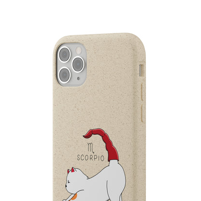 Scorpio Cat Zodiac Design - Biodegradable Phone Cases