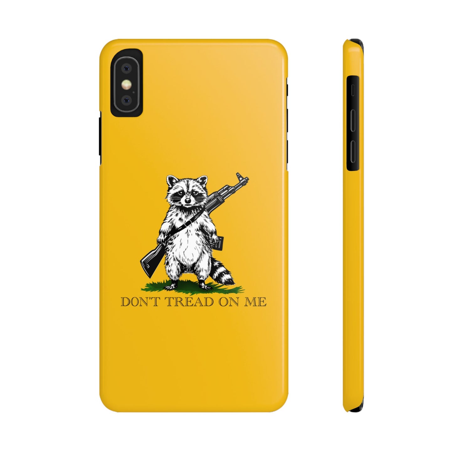 Racoon Freedom Design Slim Phone Case