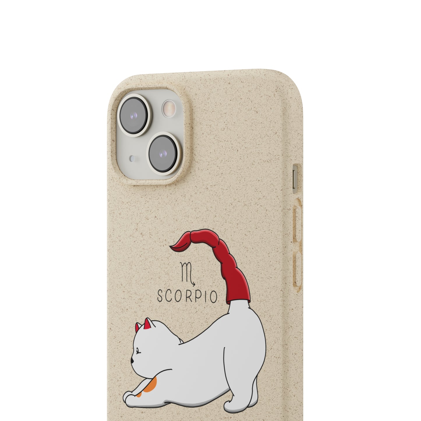 Scorpio Cat Zodiac Design - Biodegradable Phone Cases