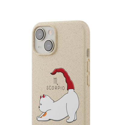 Scorpio Cat Zodiac Design - Biodegradable Phone Cases