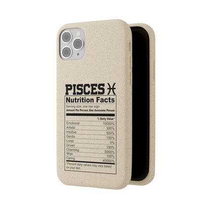 Pisces Ingredients Biodegradable Phone Case