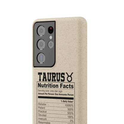 Taurus Ingredients Biodegradable Phone Case