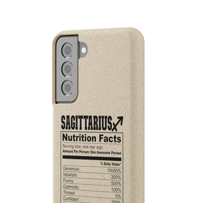 Sagittarius Ingredients Biodegradable Phone Case