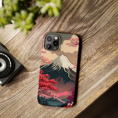 Japan Mountain V2! Slim iPhone Cases