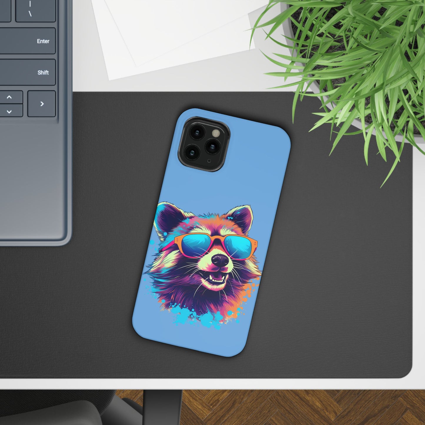 Lux Slim Cases -  " Cool Racoon"