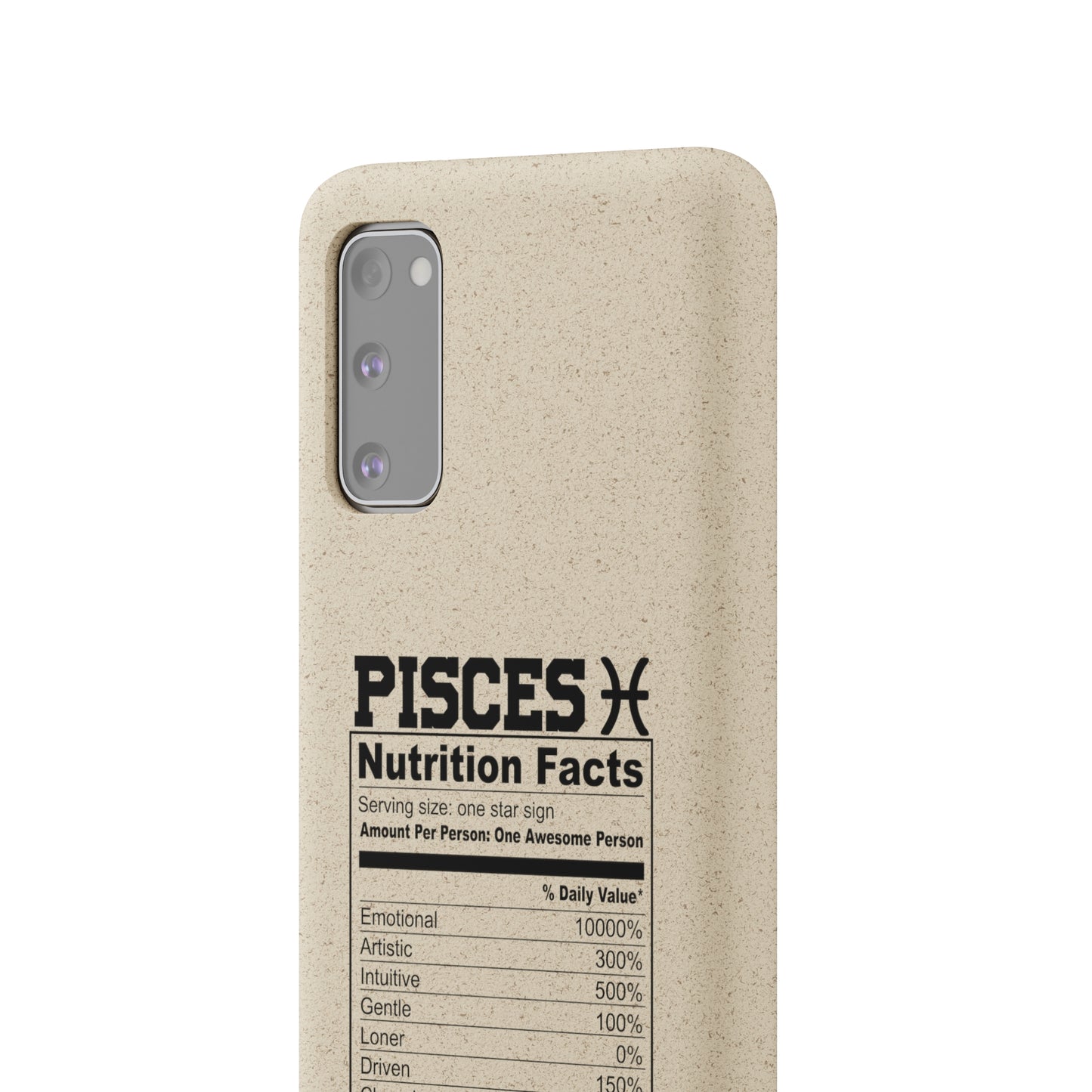 Pisces Ingredients Biodegradable Phone Case