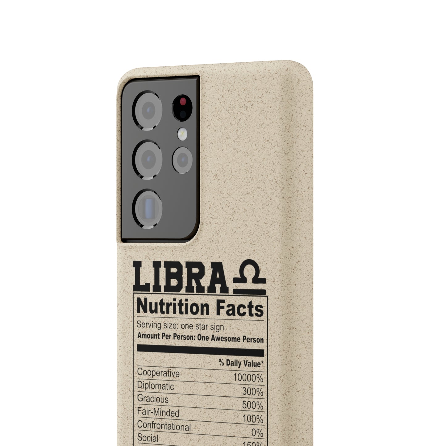 Libra Ingredients Biodegradable Phone Case