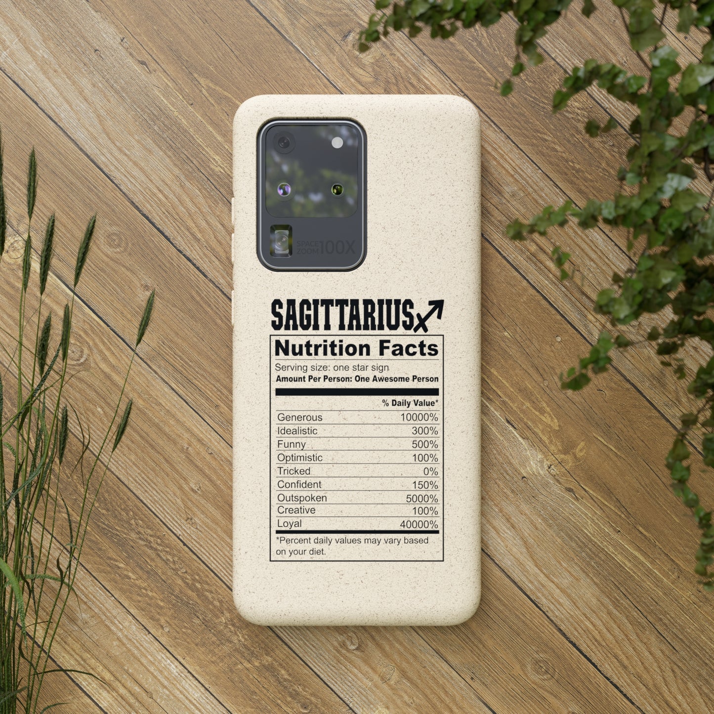 Zodiac Ingredients Biodegradable Phone Case