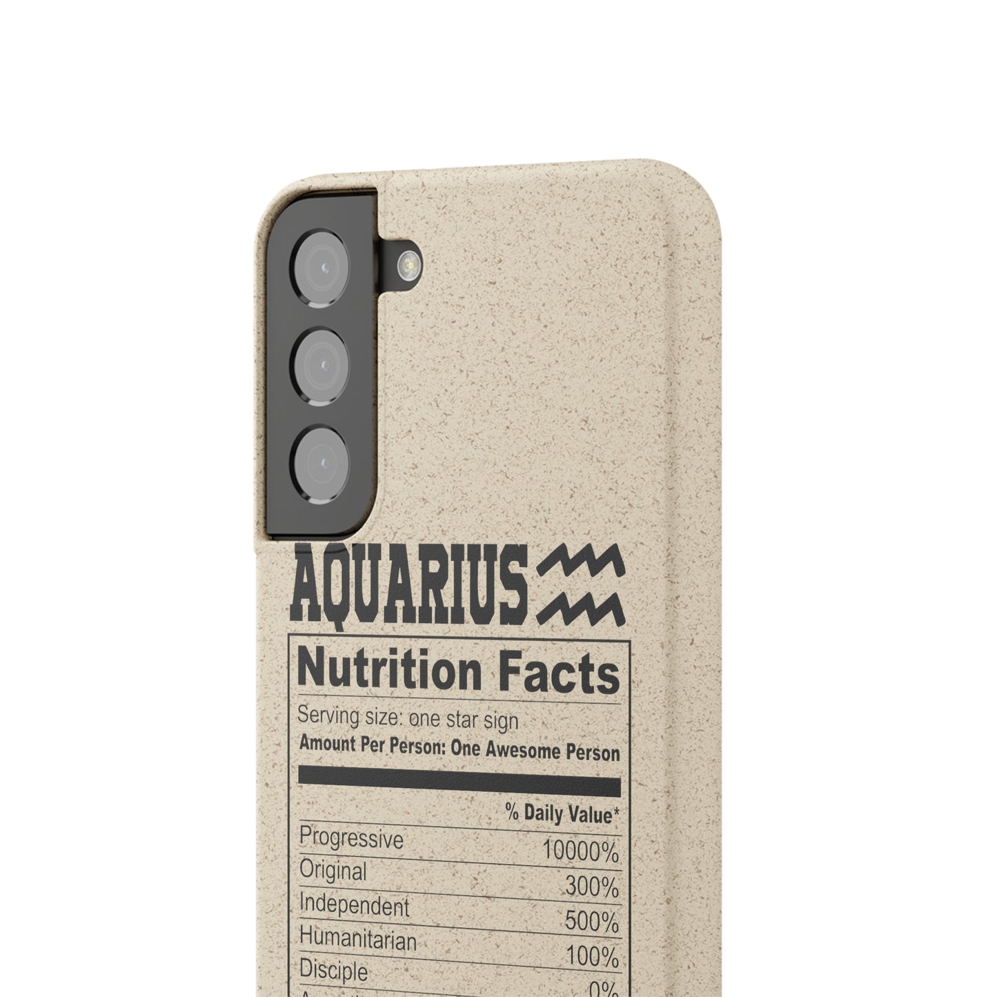 Aquarius Ingredients Biodegradable Phone Case