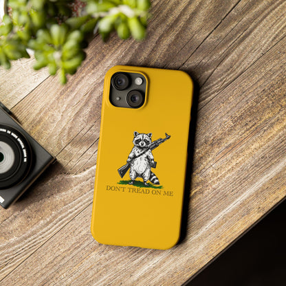 Racoon Freedom Design Slim Phone Case