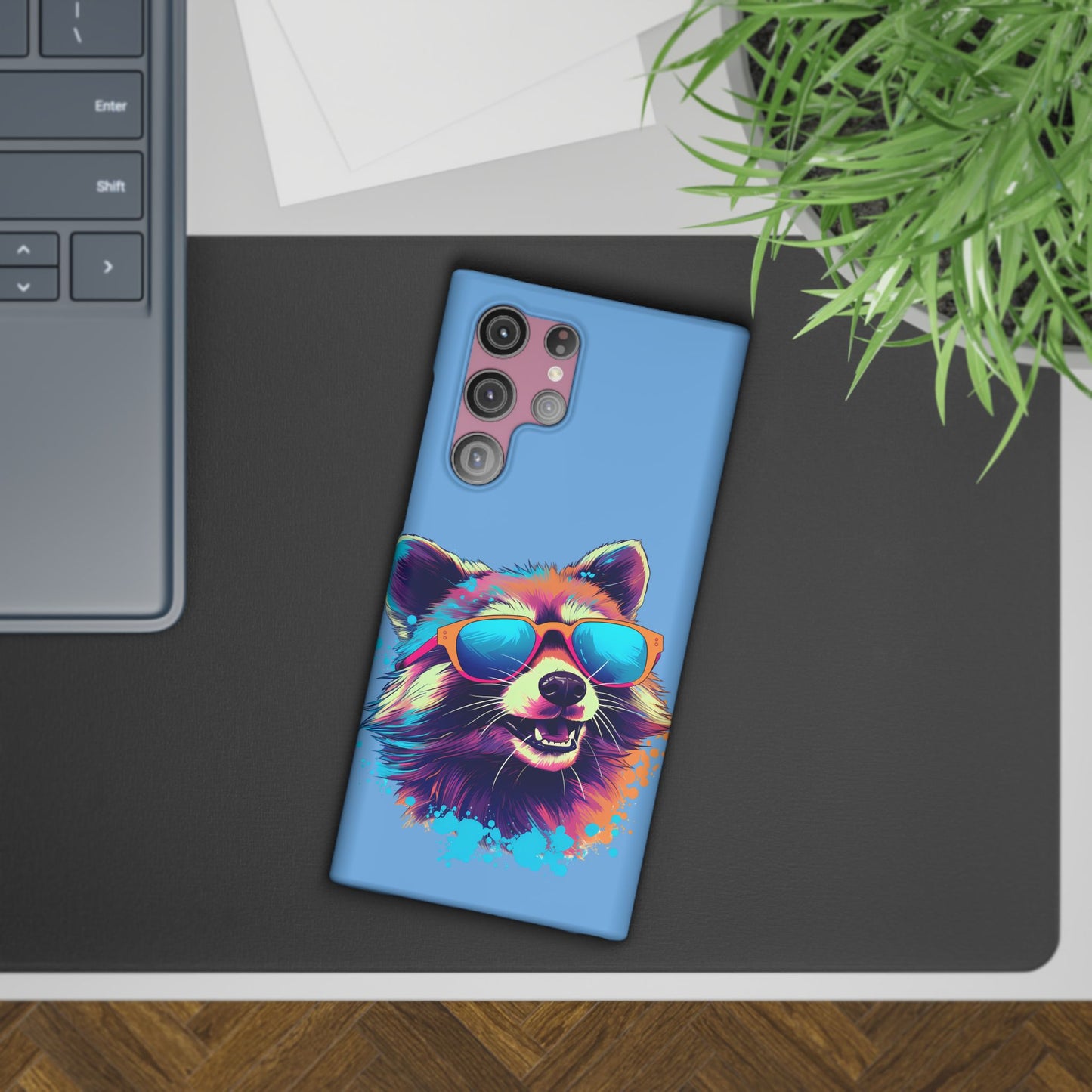 Lux Slim Cases -  " Cool Racoon"