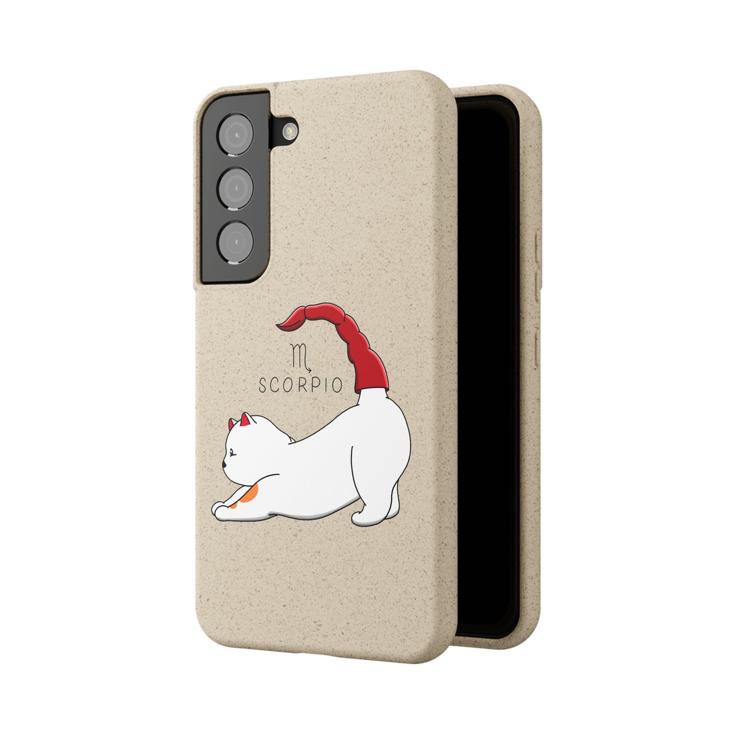 Scorpio Cat Zodiac Design - Biodegradable Phone Cases