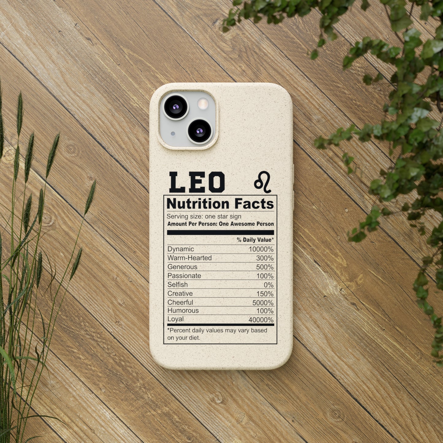 Zodiac Ingredients Biodegradable Phone Case