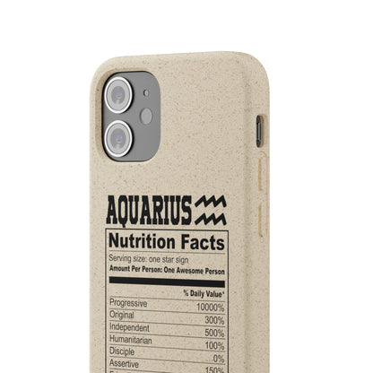 Aquarius Ingredients Biodegradable Phone Case