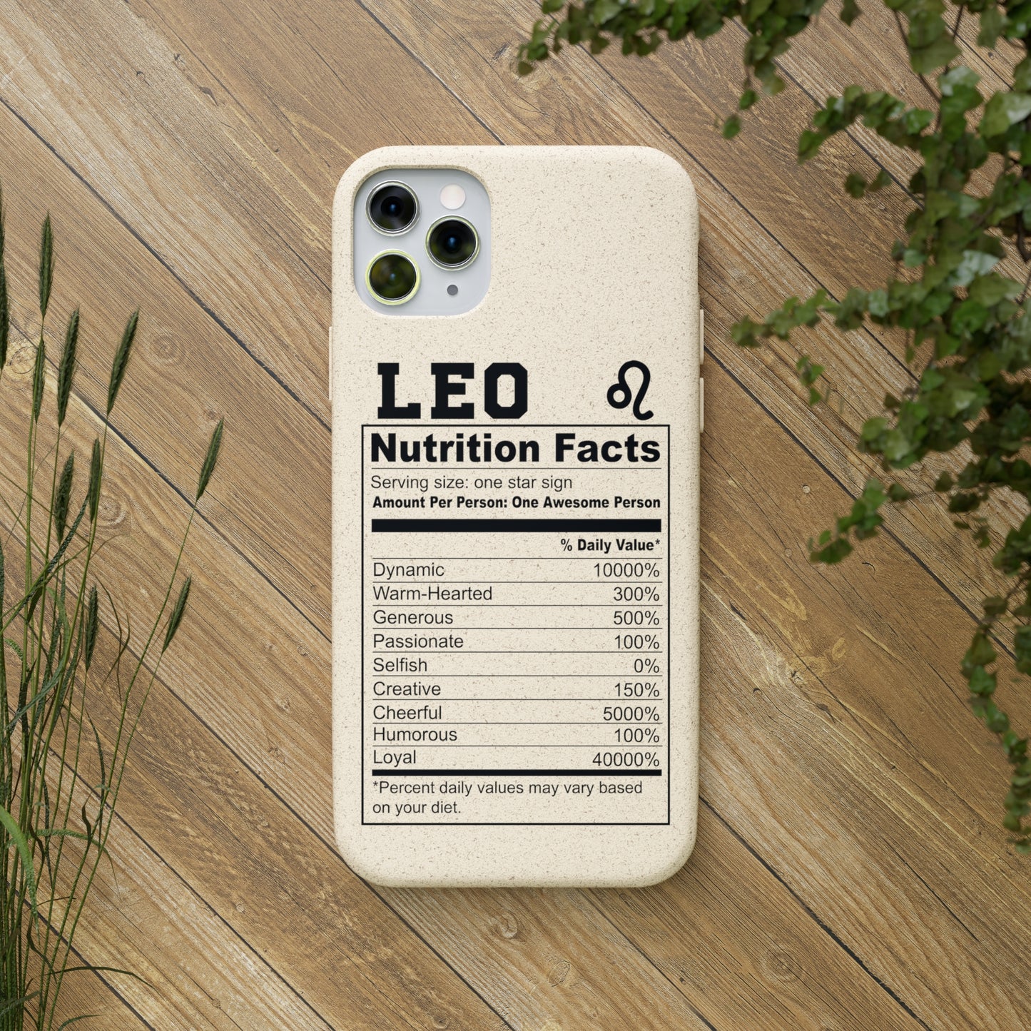 Zodiac Ingredients Biodegradable Phone Case