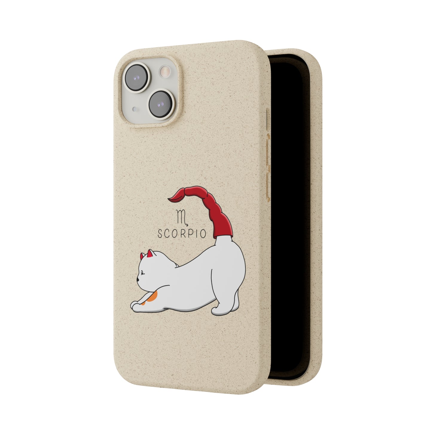 Scorpio Cat Zodiac Design - Biodegradable Phone Cases