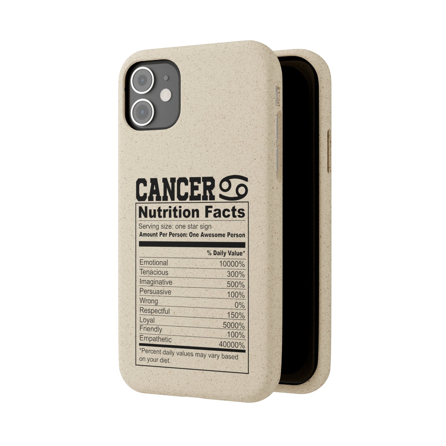 Zodiac Ingredients Biodegradable Phone Case