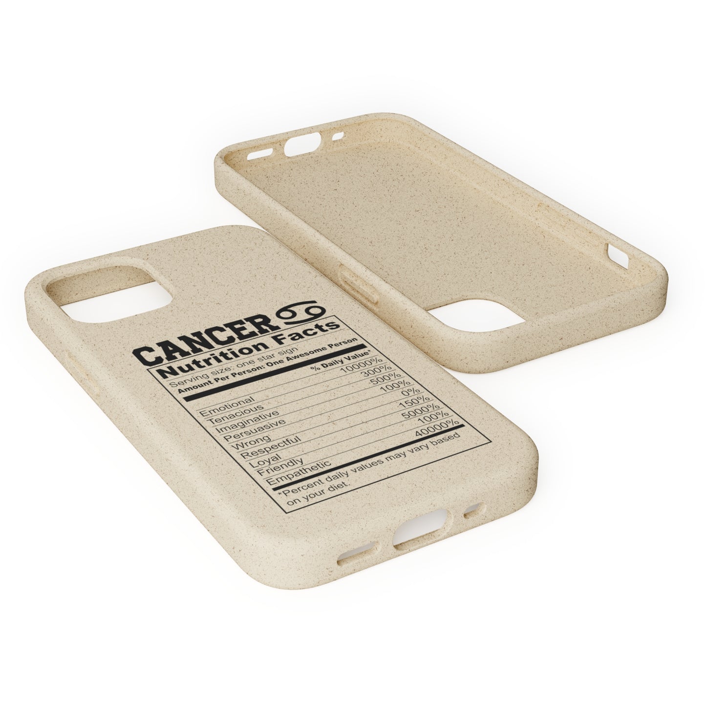 Zodiac Ingredients Biodegradable Phone Case