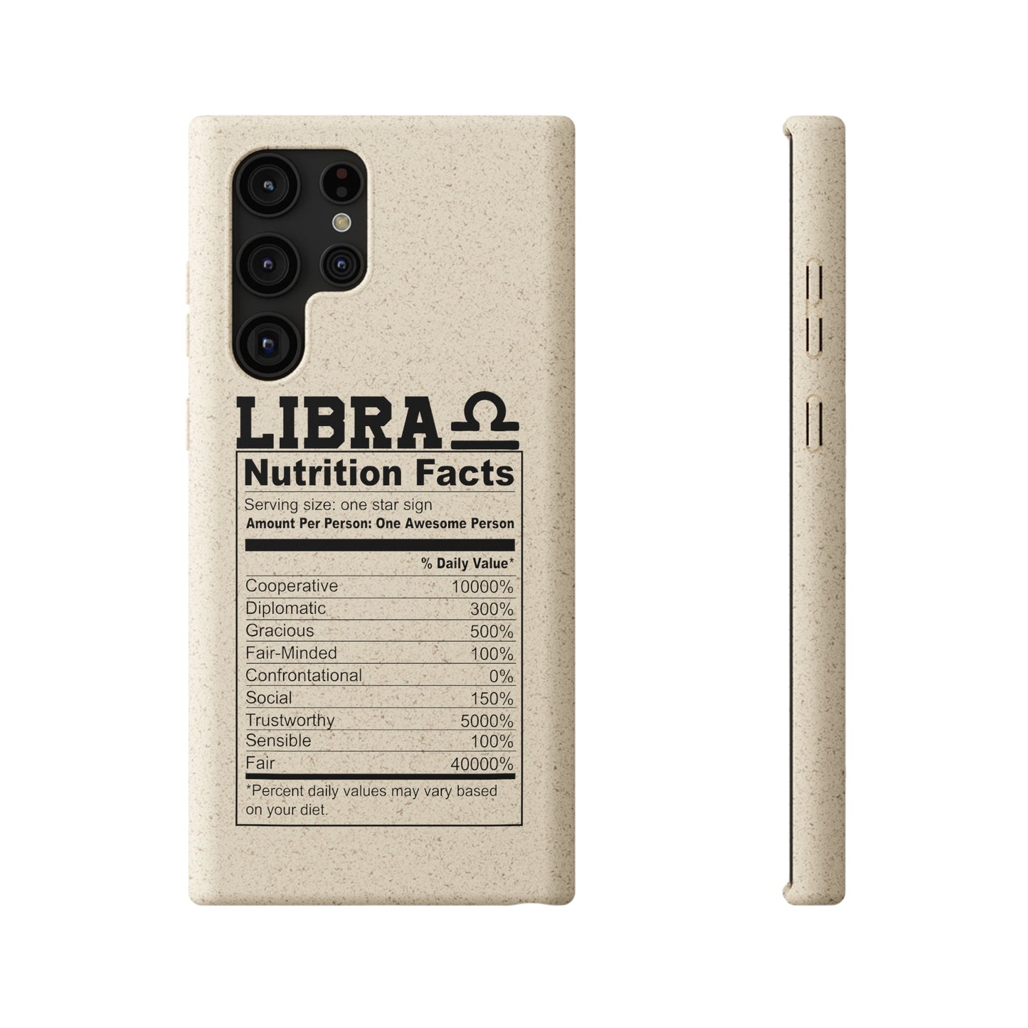 Libra Ingredients Biodegradable Phone Case