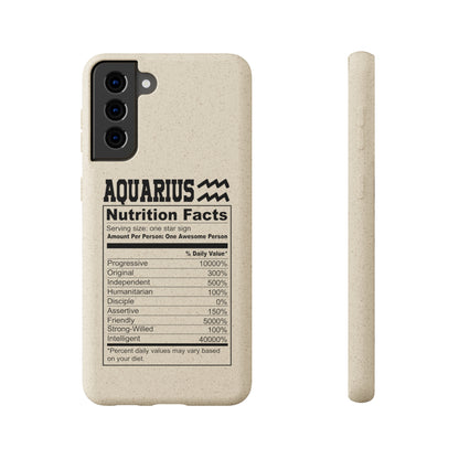 Aquarius Ingredients Biodegradable Phone Case