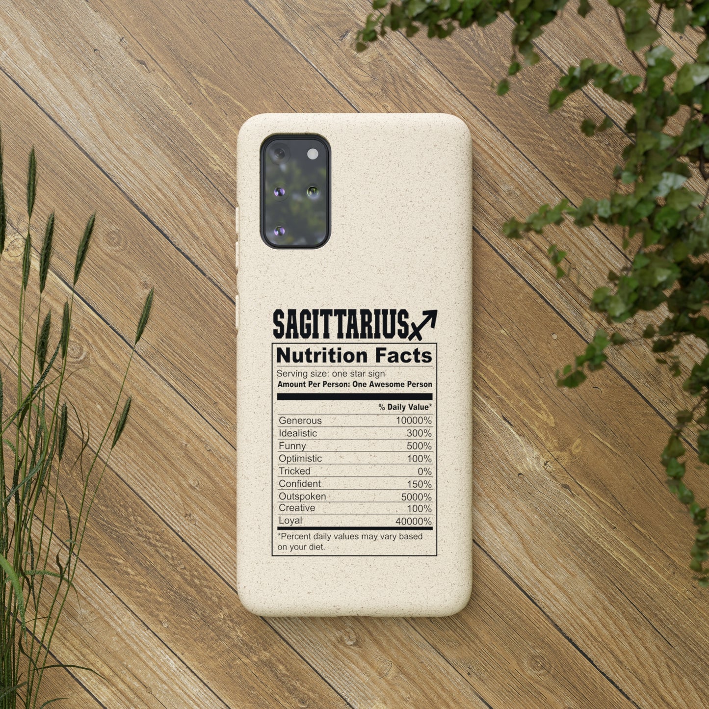 Zodiac Ingredients Biodegradable Phone Case