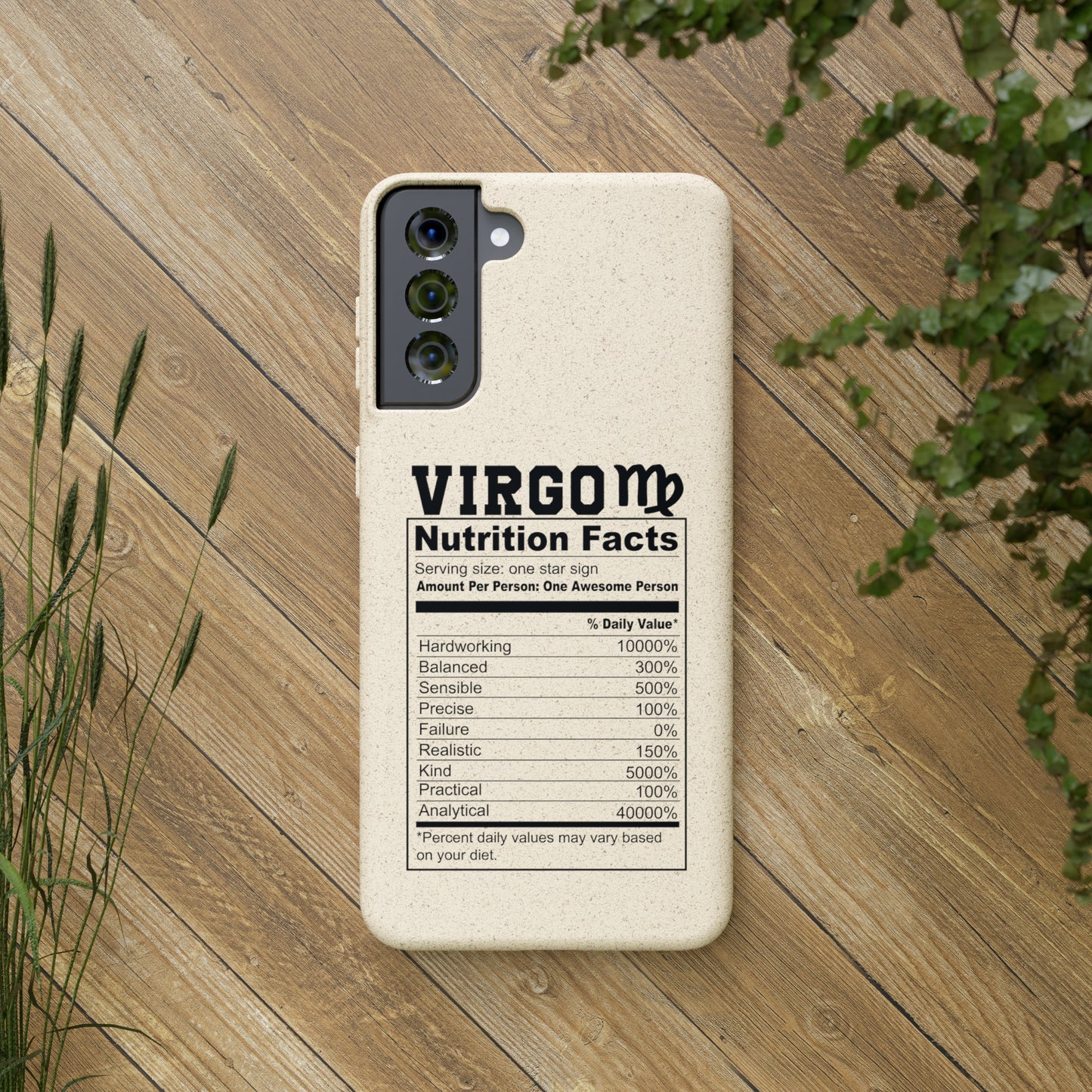 Virgo Ingredients Biodegradable Phone Case